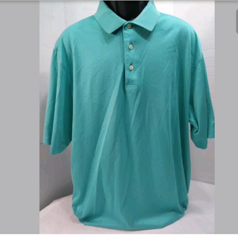 Oxford Golf Men's Polo Short Sleeve Shirt Green XLarge